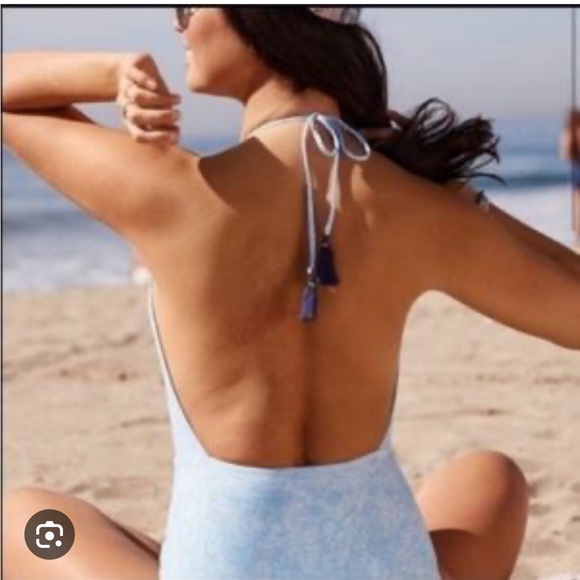 2 for $30 Aerie Tassel Tie One Piece Large - Picture 2 of 8